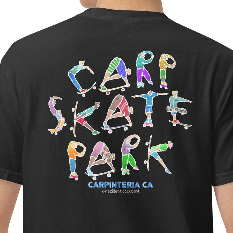 Carp Skate Park • Carpinteria, California, T-Shirt • Back